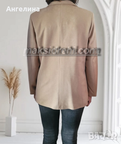 Дамско елегантно сако, от плат, имитиращ велур., снимка 2 - Сака - 52386371