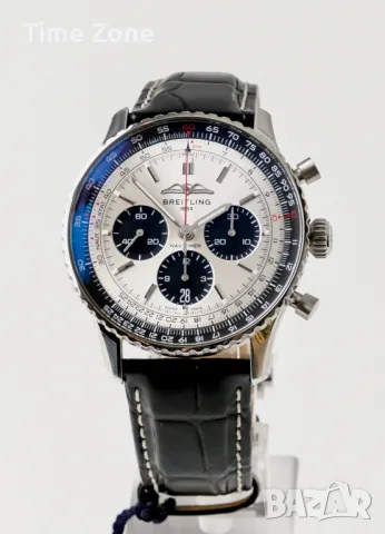 Breitling Navitimer B01 Chronograph 43mm Steel Silver Dial "Panda" Различни Варианти, снимка 1 - Мъжки - 47999828