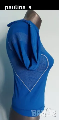 Три броя / Спортна блуза зелена "Kenvelo", лилава "Crane", синя "Kipsta"/ унисайз, снимка 14 - Спортни екипи - 36164934