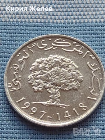 Монета 5 millimes 1997 Tunisia рядка за КОЛЕКЦИОНЕРИ 41171, снимка 4 - Нумизматика и бонистика - 42788621