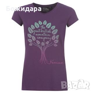 Дамска тениска Karrimor Organic T-Shirt изработена от лека и дишаща материя. Моделът има къси ръкави, снимка 3 - Тениски - 30590969