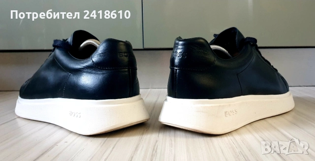 Hugo Boss Leather Mens Size 41/26см ОРИГИНАЛ! Мъжки спортно - елегантни обувки естествена кожа!, снимка 6 - Кецове - 53736506