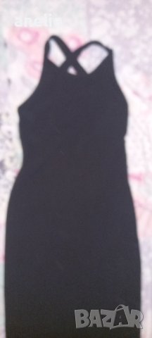 Дамска черна рокля с гол гръб, снимка 4 - Рокли - 38371515