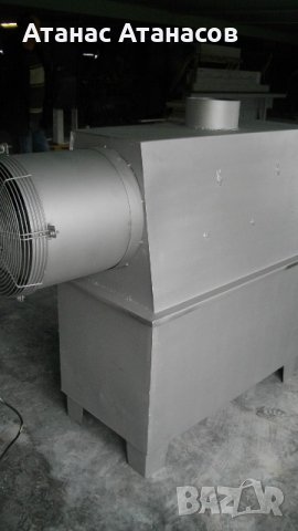 печка на твърдо гориво с въздушна риза ,калорифер на дърва, снимка 4 - Други машини и части - 31049345