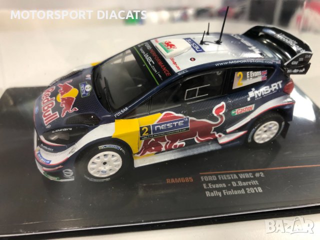 Метална колекционерска количка IXO FORD FIESTA WRC  1:43 мащаб, снимка 1