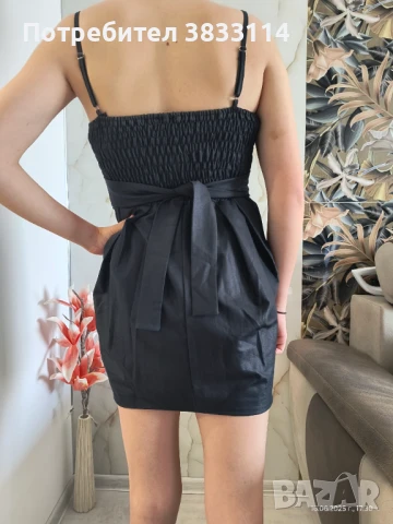 Къса черна рокля - нова, снимка 4 - Рокли - 46329905