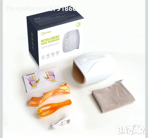 Електрически масажор за ръце cotsoco - безжичен с топлина и компресияFSA/HSA, 3 нива на терапия, снимка 2 - Масажори - 51813636