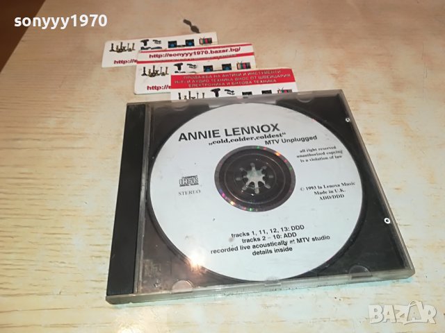 ANNIE LENNOX CD 2710221134, снимка 3 - CD дискове - 38468623
