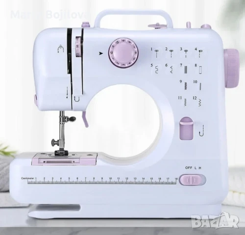 Мини шевна машина с 12 различни вида шевове SM-505A, снимка 9 - Шевни машини - 49169702