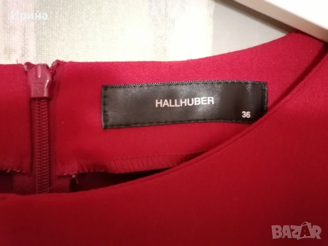 Черна рокля DiKa, XS размер, Червена рокля Hallhuber ,36 размер, снимка 6 - Рокли - 53352072