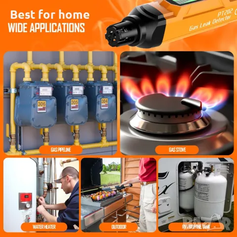 Преносим детектор за течове на газ   TECHAMOR, снимка 4 - Други инструменти - 50174188