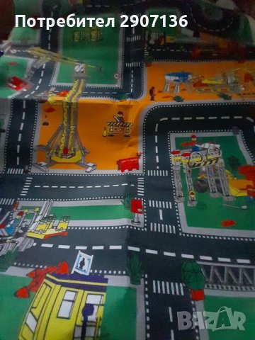 Килимче,с улици, знаци, кръстовища- град с размери 80×70см.,коли,джипове, камиони, снимка 1 - Игри и пъзели - 38706813