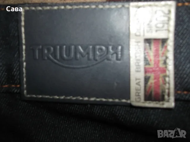 Мото дънки TRIUMPH  мъжки,М, снимка 5 - Дънки - 56350393