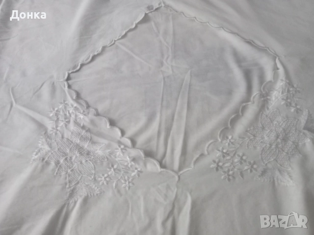 Бяло спално бельо-чаршафи,плик и калъфки, снимка 7 - Спално бельо - 41850436