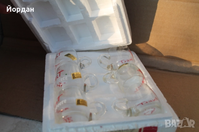 Комплект Немски кристални чаши , снимка 2 - Сервизи - 52335479