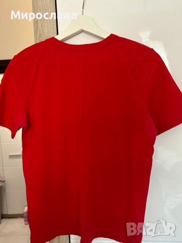 Червена тениска на “Zara”, снимка 2 - Тениски - 44406947