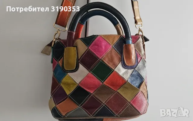 Дамска кожена чанта , снимка 2 - Чанти - 49164883