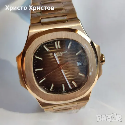 Мъжки луксозен часовник Patek Philippe 
Nautilus 5711/1R-001 ROSE GOLD , снимка 5 - Мъжки - 47337855