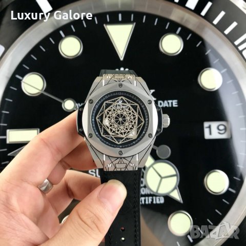 Мъжки часовник Hublot Big Bang Sang Bleu Silver с автоматичен механизъм