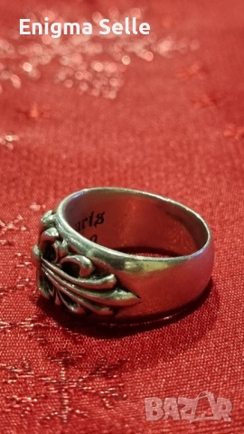 Chrome hearts сребърен пръстен , снимка 4 - Пръстени - 52515829