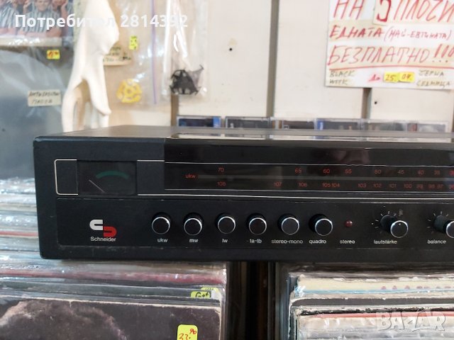 Усилвател, Радио Тунер и Касетен Дек Schneider - 3 в 1, снимка 3 - Декове - 36948900