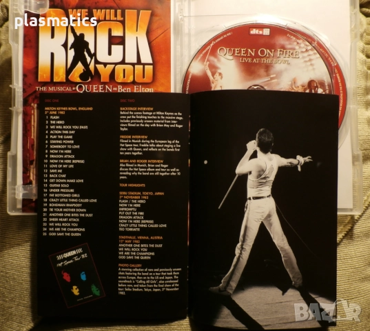 2DVDs - QUEEN - Live / Queen on Fire – Live , снимка 15 - CD дискове - 24152644