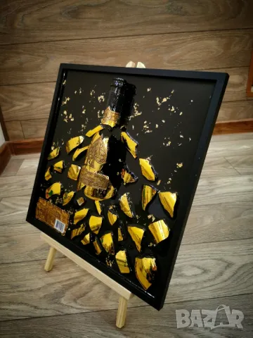 Картини от бутилки заляти с епоксидна смола. 