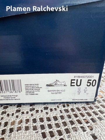 Мъжки обувки Polo ralph lauren sayer, снимка 3 - Спортно елегантни обувки - 42346649