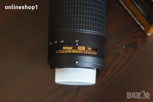 Nikon D3300 24.2 мегапиксела на 16 000 снимки и Обектив Nikon AF-P DX NIKKOR 70-300mm f4.5-6.3G ED V, снимка 2 - Фотоапарати - 54123233