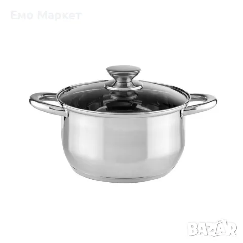 Комплект съдове за готвене Muhler  от 8 части, неръждаема стомана, снимка 6 - Съдове за готвене - 50365343