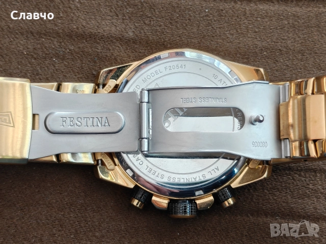 Festina Chronograph WR100, снимка 7 - Мъжки - 52772539