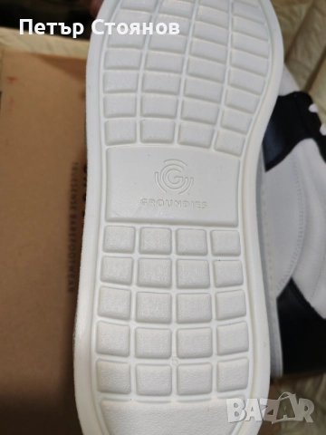 Високи мъжки кецове от естествена кожа GROUNDIES №45, снимка 10 - Кецове - 51657179