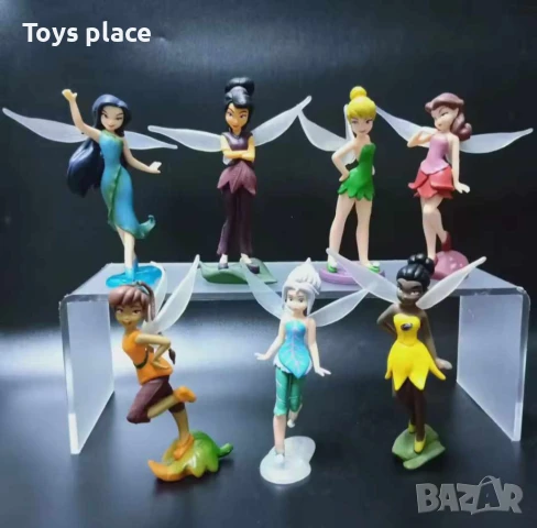 7бр фигурки Феи, подходящи за торта или игра, снимка 2 - Фигурки - 50664861