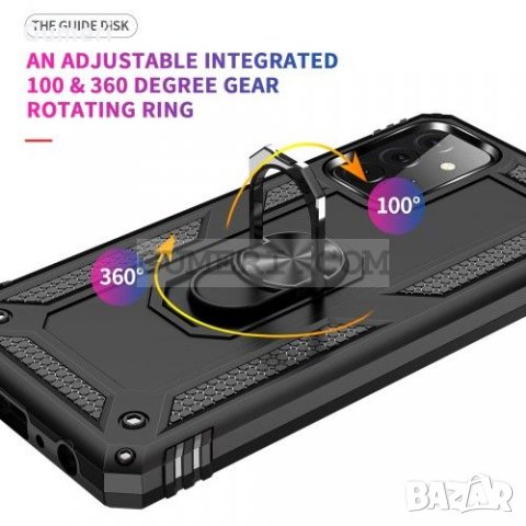 Samsung Galaxy A72 (5G) - Противоударен Хибриден Гръб с Ринг, снимка 3 - Калъфи, кейсове - 34202892