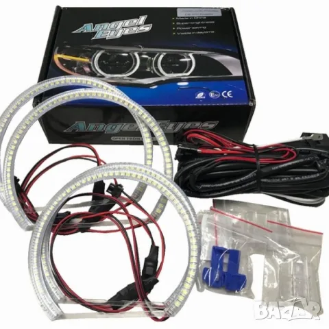 LED ангелски очи за BMW комплект 4 ринга, снимка 2 - Аксесоари и консумативи - 55864720
