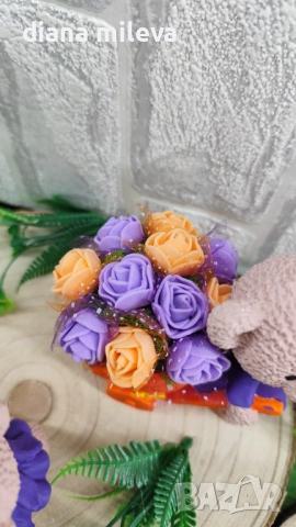 Сладки малки мечета в  лилаво и оранжево!, снимка 3 - Декорация за дома - 52148366