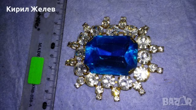 ЕФЕКТНА ЗЛАТИСТА АРТ АПЛИКАЦИЯ БИЖУ УКРАШЕНИЕ с ИСКРЯЩИ ФАСЕТИРАНИ КРИСТАЛИ 34598, снимка 7 - Други - 39072491