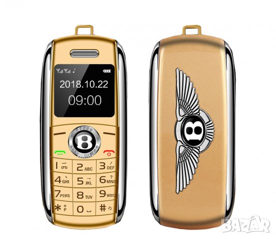 Мини телефон, Луксозен, бизнес телефон, Бентли, Bentley Мобилен, малък, телефон, Breitling, 2 СИМ, снимка 4 - Други - 30656530