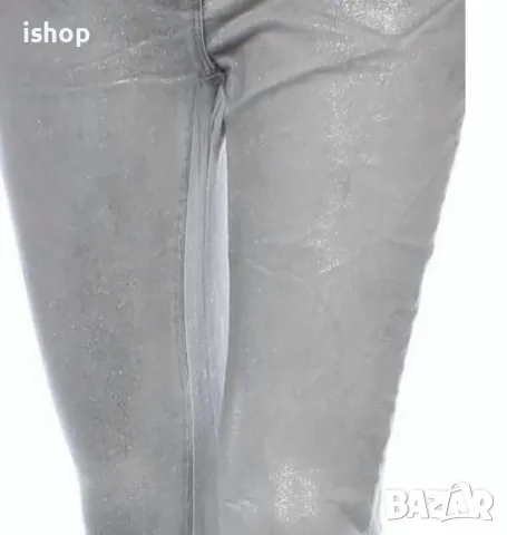 Дънки С Блестящ Ефект Сив/Сребрист, снимка 3 - Дънки - 49971036
