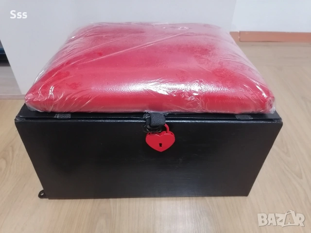 Метална каса със кожена седалка , снимка 12 - Други стоки за дома - 53300141