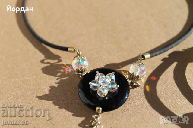 Сет дамско колие и гривна-сребро и камъни, снимка 3 - Колиета, медальони, синджири - 38647346