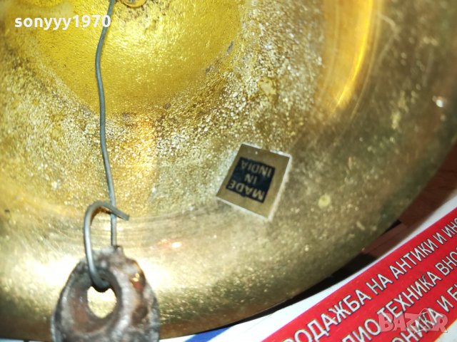 камбана с котва-made in india-17х8х7см-мед/месинг/бронз, снимка 10 - Колекции - 30259394