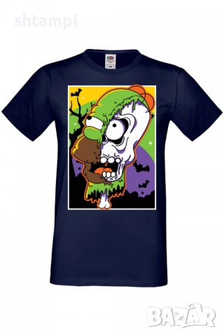 Мъжка тениска The Simpsons Homer Simpson 02,Halloween,Хелоуин,Празник,Забавление,Изненада,Обичаи,, снимка 6 - Тениски - 38136367