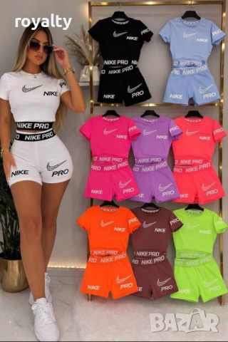 Nike Нови Дамски Спортни Фитнес Комплекти Различни Цветове Найк  