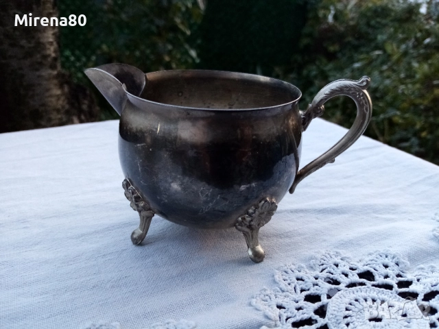 Посребрен винтидж комплект, снимка 9 - Антикварни и старинни предмети - 52529550