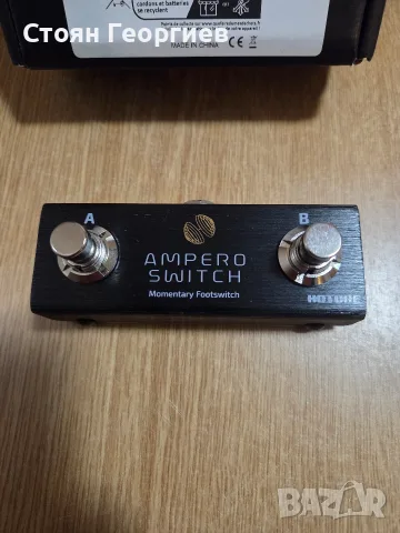 Чисто нов Hotone Ampero Switch, компактен двоен футсуич за китарни ефекти. , снимка 2 - Китари - 55743263