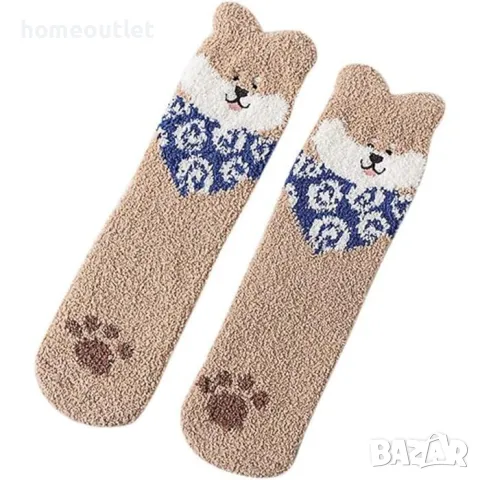 ПРОМОЦИЯ Пухкави чорапи със забавни мотиви, к-т от 3бр, X0019CBU8H, снимка 2 - Дамски чорапи - 48392821