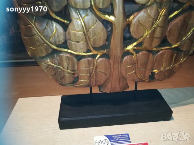 ДЪРВО с листа - фигура дърворезба 0411201039, снимка 12 - Колекции - 30667869