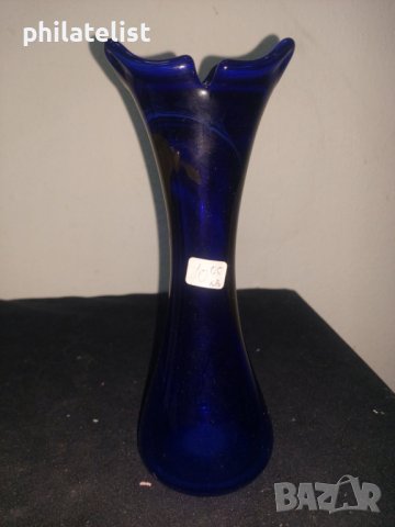 Ваза - Синьо стъкло №2