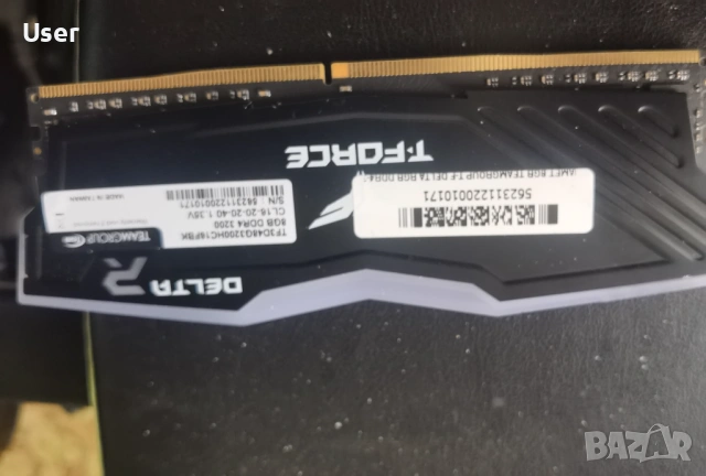 T-FORCE DELTA RGB DDR4 8gb, снимка 2 - RAM памет - 54121145